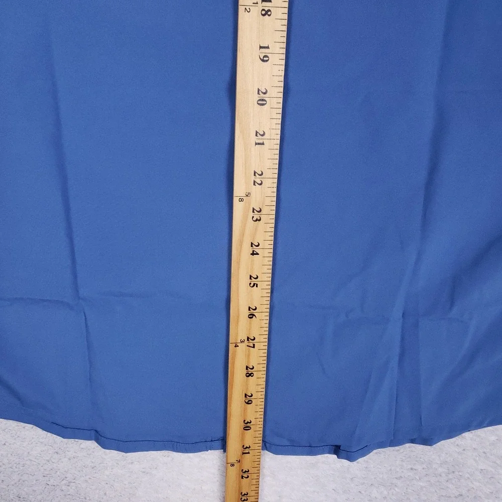 Harriton Blue Dress Shirt Men Large Button Up Long Sleeve Work Corporate Office - Picture 7 of 7